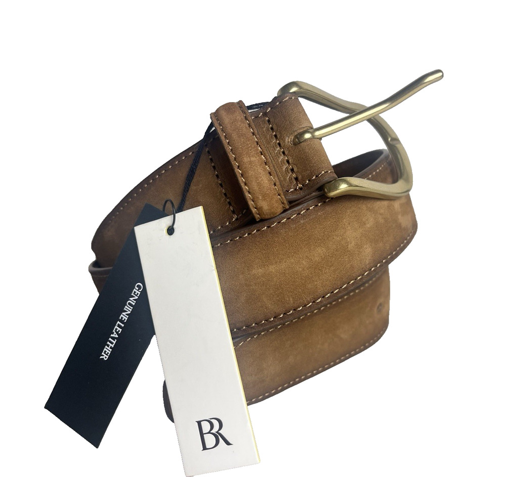Banana Republic Classic Plain Italian Cow Leather Belt Brown Size 30 Italy $90